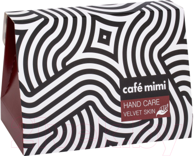 Набор косметики для тела Cafe mimi Velvet Skin Hand Care скраб д/рук+маска д/рук+крем д/рук (50мл+50мл+50мл)
