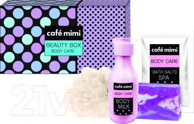 Набор косметики для тела Cafe mimi Beauty Box молочко для тела 150мл + глицериновое мыло