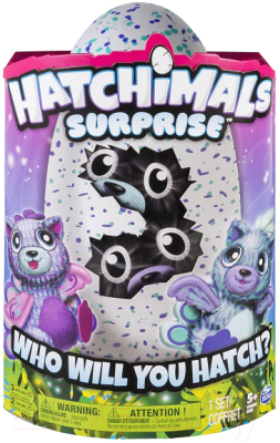 Интерактивная игрушка Hatchimals Близнецы вылупляющиеся из яйца (фиолетовый)