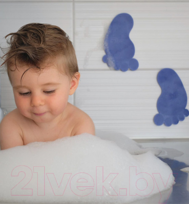 Комплект ковриков для купания Everyday Baby С индикатором температуры / 10133 (синий)
