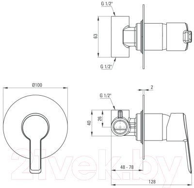 Смеситель Deante Arnika BQA D44L