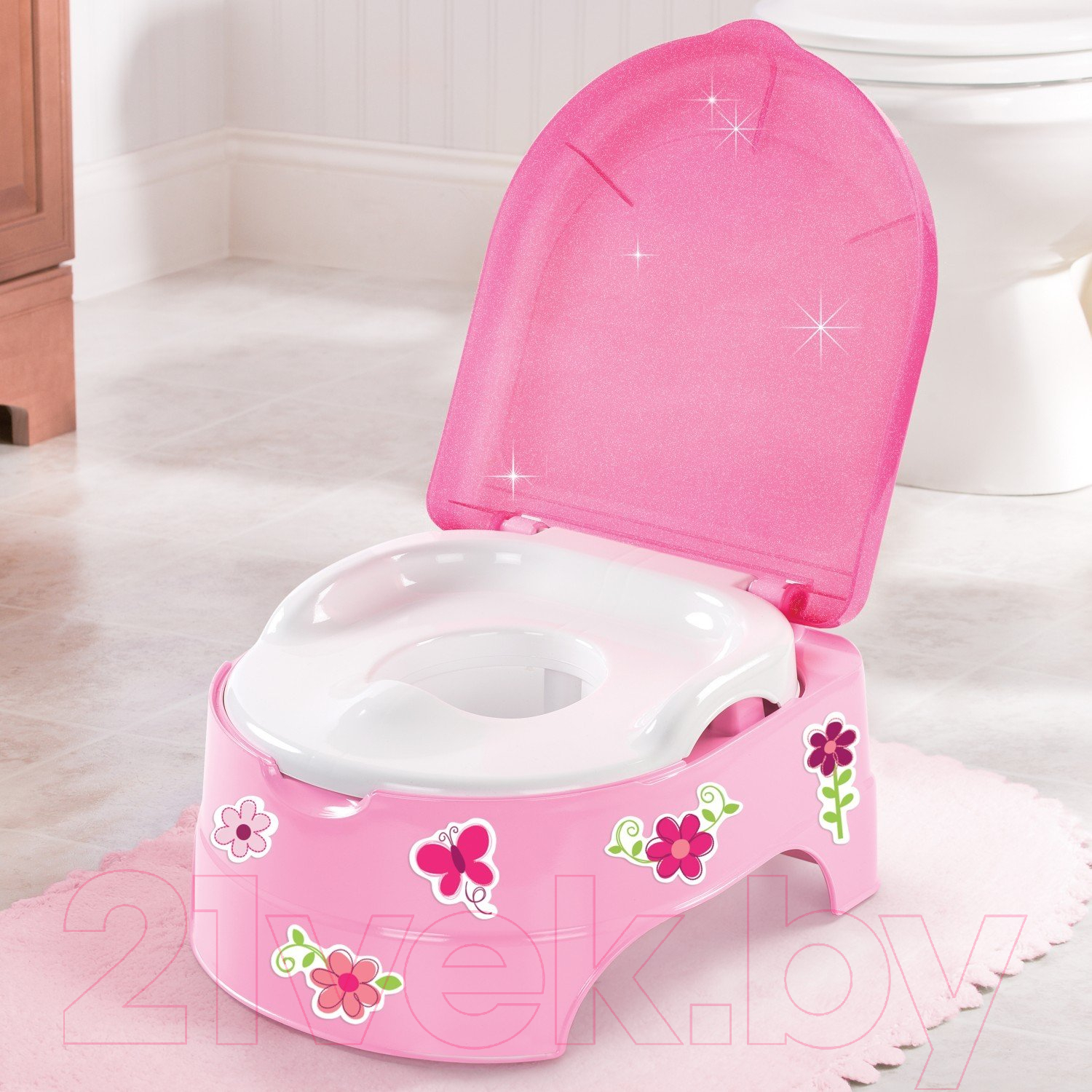 Детский горшок Summer My Fun Potty 11426 (с подножкой, розовый)