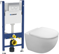 

Унитаз подвесной с инсталляцией Duravit, Architec Rimless 45720900A1 + 458.124.21.1