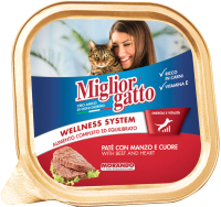 

Корм для кошек Miglior, Gatto Beef and Heart