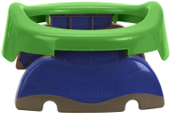 Дорожный горшок Potette Plus 23011DM (зеленый/голубой) - 