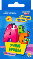 

Развивающие карточки РЫЖИЙ КОТ, Учим буквы / ИН-3027