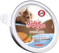 Влажный корм для кошек Miglior Gatto Sterilized Mediterranean Fish (85г) - 