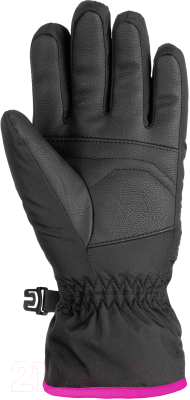 Перчатки лыжные Reusch Alan / 6061115-7720 (р-р 6, Black/Pink)