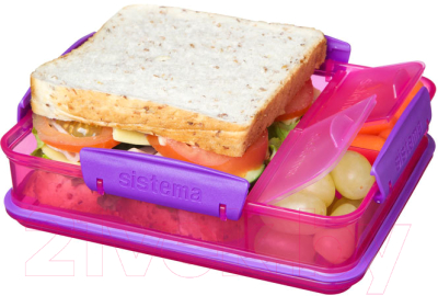 Набор для ланча Sistema Lunch 1597 (розовый)