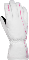 Перчатки лыжные Reusch Yana / 6131167-1104 (р-р 6, White/Pink Glo) - 