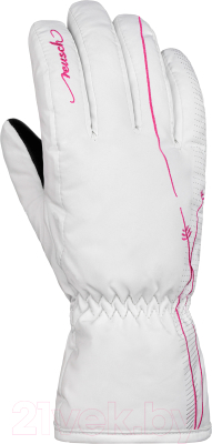 Перчатки лыжные Reusch Yana / 6131167-1104 (р-р 6.5, White/Pink Glo)