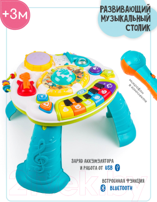 Развивающий игровой стол Amarobaby Play Table Piano / AMARO-501PT/28