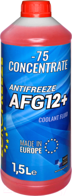 Антифриз Eurofreeze AFG 12+ концентрат / 57458 (1.5л, красный)