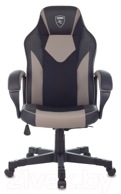 Кресло геймерское Бюрократ Zombie Game 17 (черный/серый текстиль/экокожа)