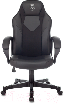 Кресло геймерское Бюрократ Zombie Game 17 (черный текстиль/экокожа)