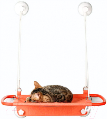 Гамак для животных Furrytail Pet Window Perch / DCJ (оранжевый)