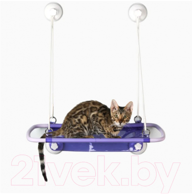 Гамак для животных Furrytail Pet Window Perch / DCZ (фиолетовый)