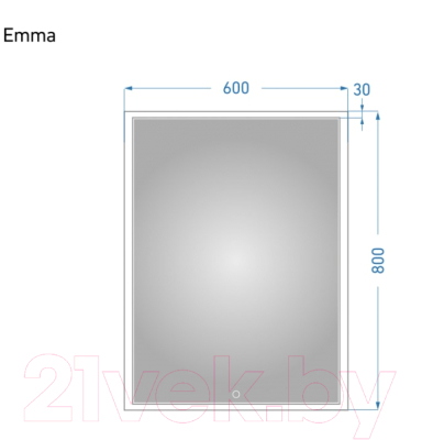 Зеркало Alavann Emma 60 (с подсветкой)