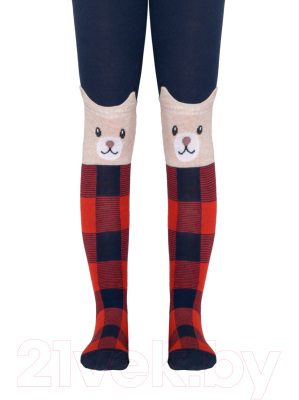 Изображение товара Колготки детские Conte Kids Tip-Top 449 (р.62-74, темно-синий/красный)