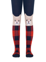 Колготки детские Conte Kids Tip-Top 449 (р.80-86, темно-синий/красный) -