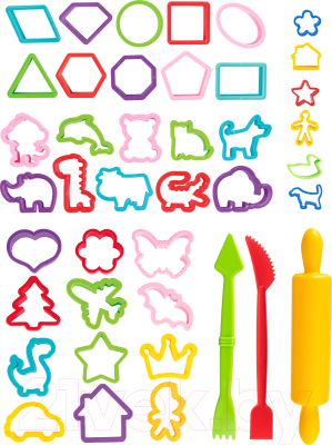 Набор инструментов для лепки Genio Kids Микс формочек для лепки / LEP09
