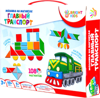 

Развивающая игра Bright Kids, Мозаика на магнитах. Главный транспорт / ИН-2429