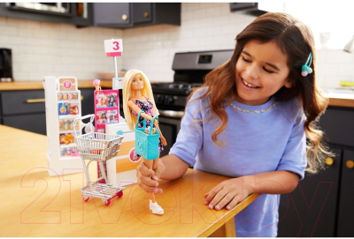 Кукла с аксессуарами Barbie Супермаркет / FRP01