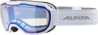 Маска горнолыжная Alpina Sports Pheos S V / A7274712 (белый/синий) - 