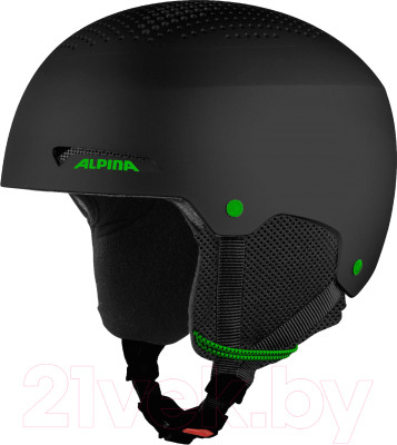 Шлем горнолыжный Alpina Sports 2021-22 Pala / A9243-30 (р-р 58-62, черный/зеленый)