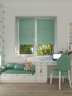 Изображение товара Рулонная штора LEGRAND Гелакси 72.5x175 / 58 078 204 (мятный)