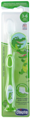 Зубная щетка Chicco 3-6 лет / 00009079200000  (зеленый)