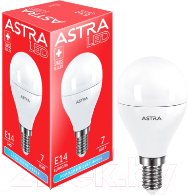 Лампа ASTRA LED G45 7W E14 4000K