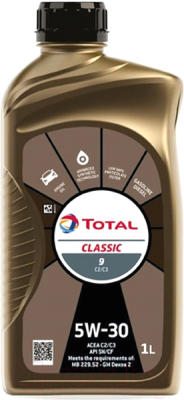 Моторное масло Total Classic 9 C2-C3 5W30 / 214191 (1л)