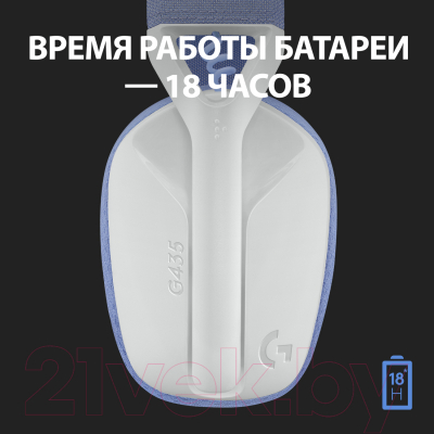 Беспроводные наушники Logitech G435 / 981-001074 (белый)