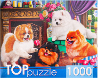 

Пазл Top Puzzle, Игривые шпицы / ХТП1000-4145