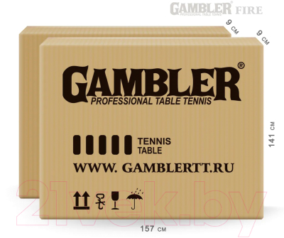 Теннисный стол Gambler Fire / GTS-6