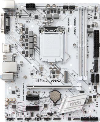 

Материнская плата MSI, H310M Gaming Arctic