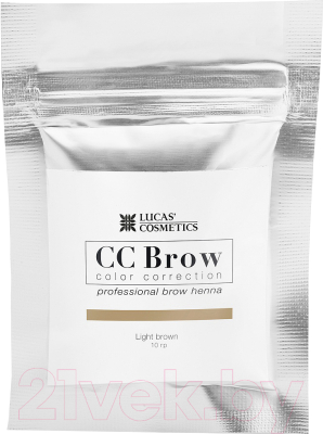 Краска для бровей Lucas Cosmetics CC Brow Хна в саше (10г, светло-коричневый)