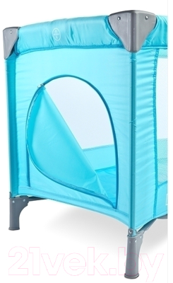 Кровать-манеж Caretero Basic (синий)