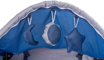 Кровать-манеж Caretero Grande Plus (синий)
