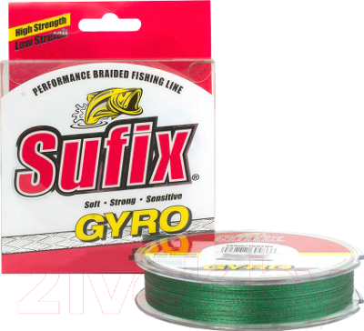 Леска плетеная Sufix GYRO Braid 0.30мм 17кг / DS1BL032ZF4B11 (135м, зеленый)