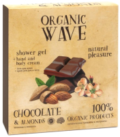 

Набор косметики для тела Organic Wave, Chocolate&Almonds Гель для душа 250мл+Крем для рук и тела 200мл