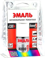 Эмаль автомобильная Kudo Кварц 630 KU-70630 (15мл, с кисточкой, металлик/серый) - 