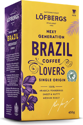 Кофе молотый Lofbergs Brazil Single Origin (450г) - 