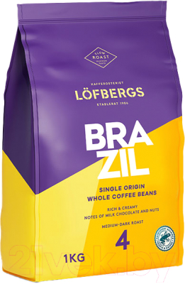 Кофе в зернах Lofbergs Brazil  (1кг)