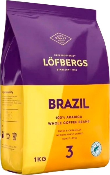 Кофе в зернах Lofbergs Brazil  (1кг)