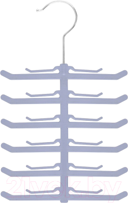 Пластиковая вешалка-плечики Мультидом для галстуков и ремней / VL26-71