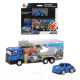Миниатюра изображения товара Автовоз игрушечный Пламенный мотор С мини машинкой / 870529 (синий)