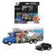 Миниатюра изображения товара Автовоз игрушечный Пламенный мотор С мини машинкой / 870530 (синий)