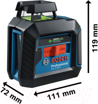 Лазерный нивелир Bosch GLL 2-20 G Professional (0.601.065.001)